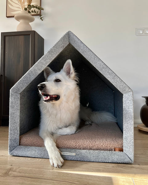 „Pethome Teddy“ Haus mit Beige Matratze