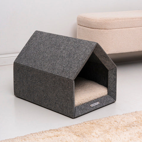 „Pethome Teddy“ Haus mit Beige Matratze