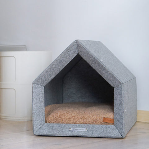 „Pethome Teddy“ Haus mit Beige Matratze