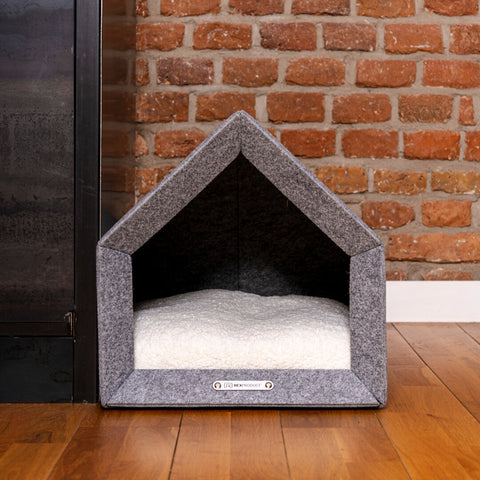 „Pethome Teddy“ Haus mit Beige Matratze